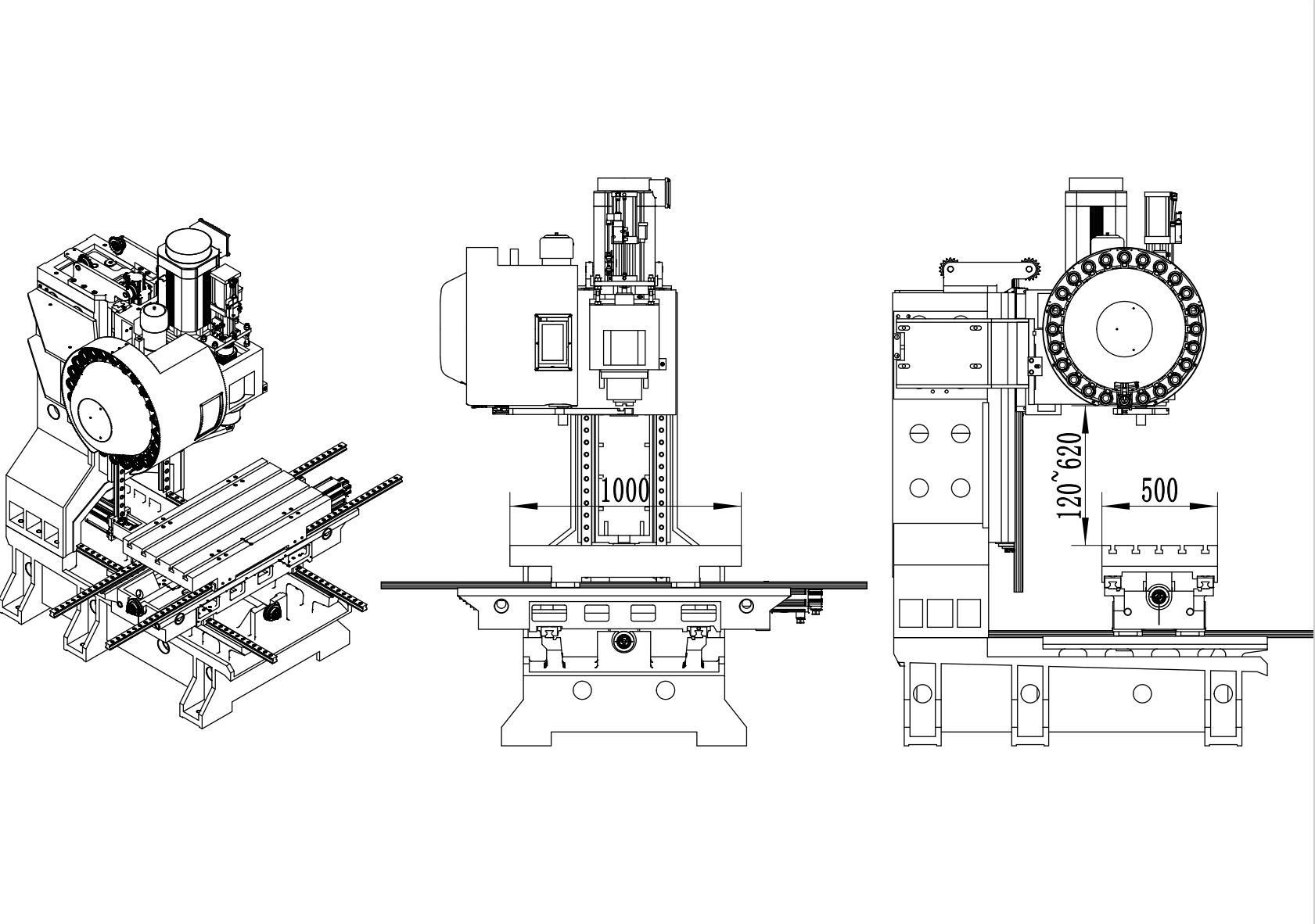 VMC850 3axis cnc machine