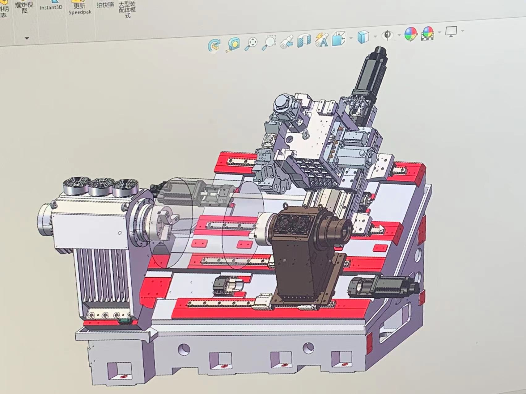 metal Slant bed lathe